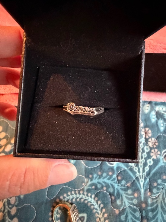 Silver Name Script Ring - Personalized Style